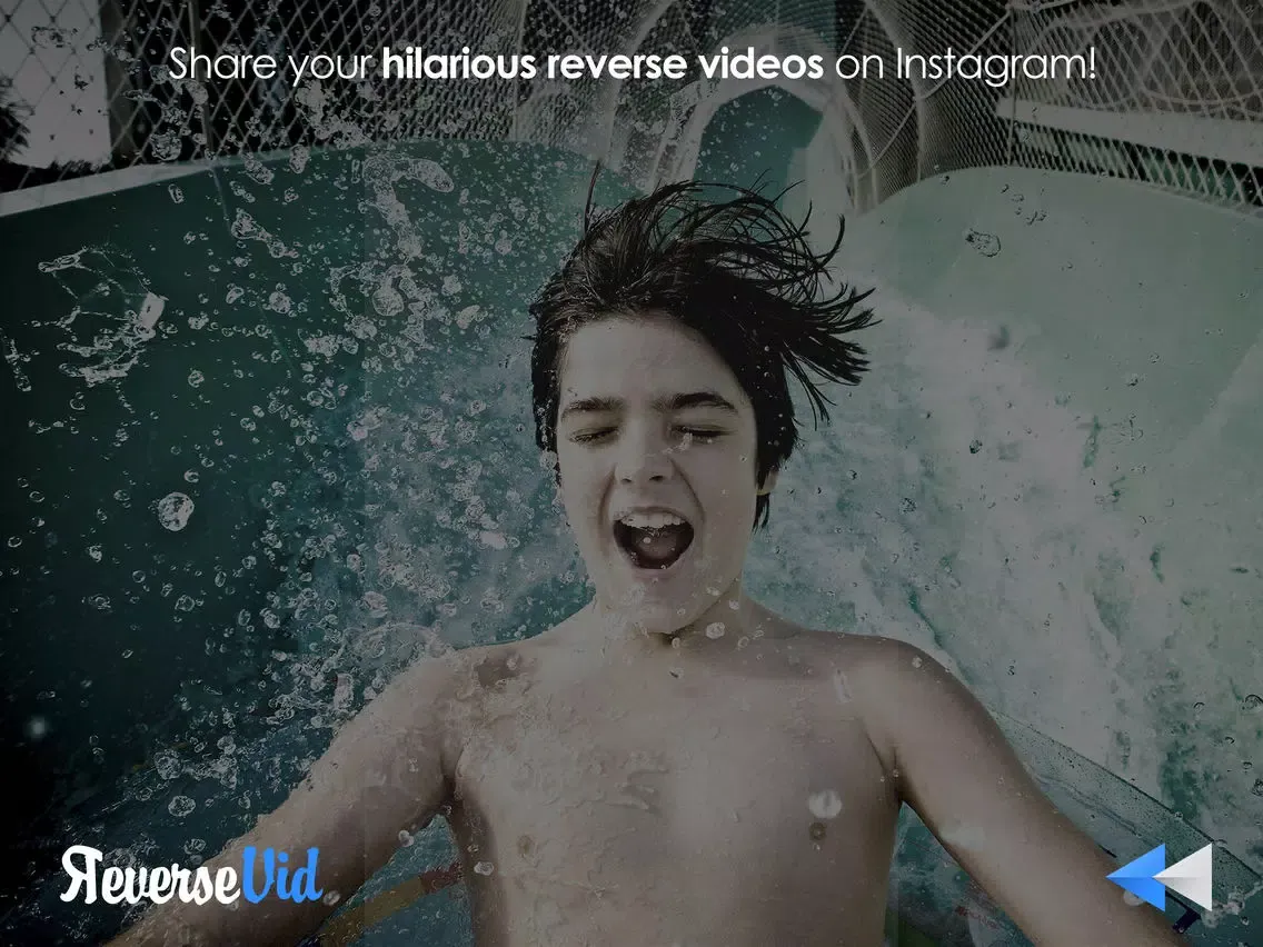 Ảnh chụp màn hình của Reverse Vid + Backward Playing Video Rewinder for Vine and Instagram iPad 