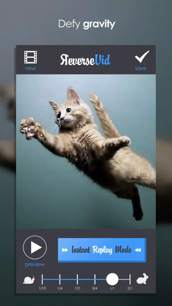 Ảnh chụp màn hình của Reverse Vid + Backward Playing Video Rewinder for Vine and Instagram