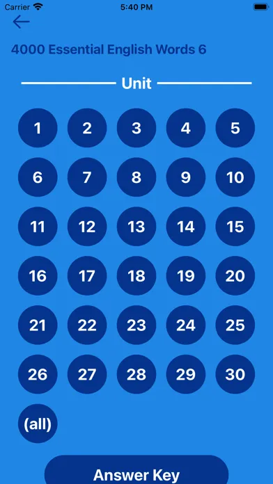 Captures d'écran de 4000 Essential English Words ⑥