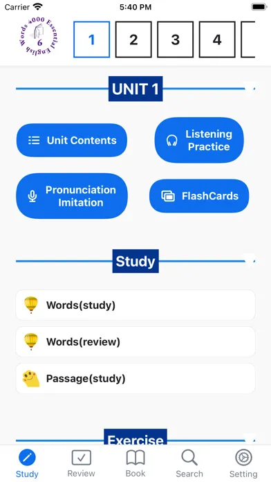 Captures d'écran de 4000 Essential English Words ⑥