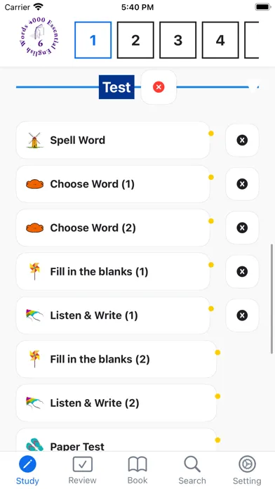 Captures d'écran de 4000 Essential English Words ⑥