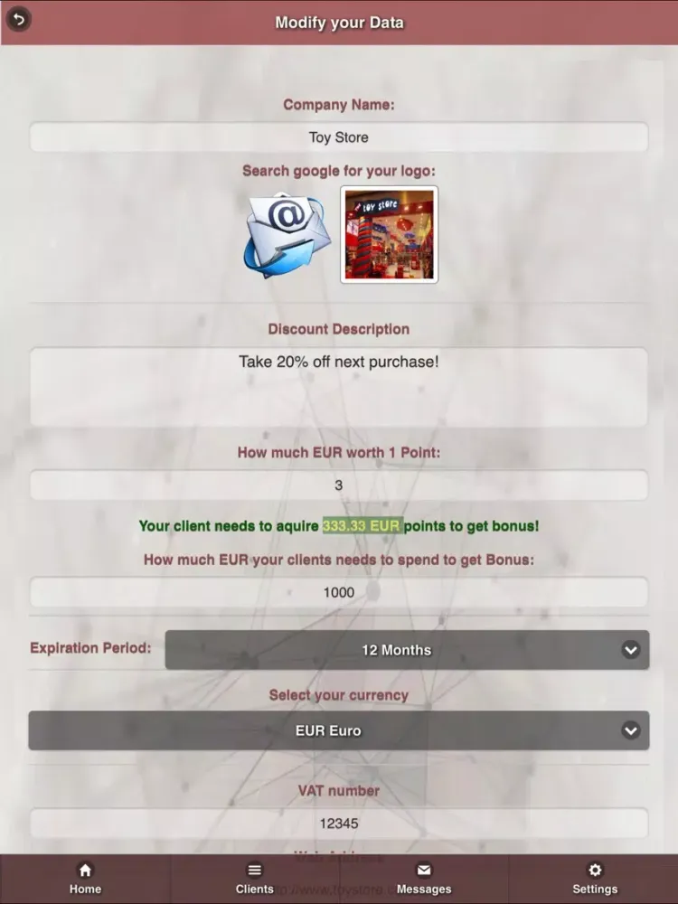 Fidelity Card - Admin iPad 应用截图