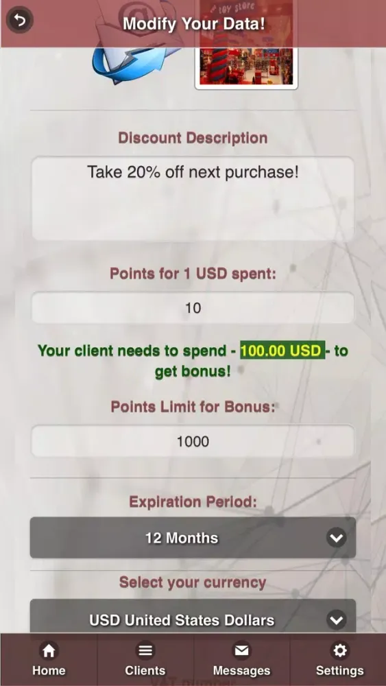 Fidelity Card - Admin应用截图
