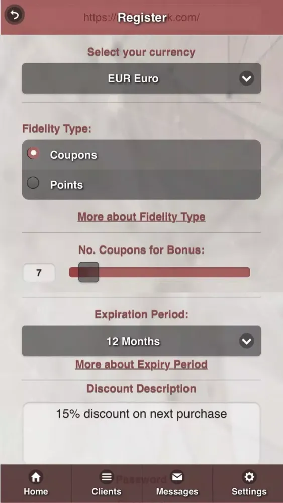 Fidelity Card - Admin应用截图
