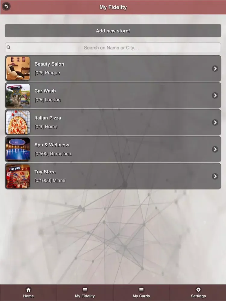 Fidelity Card - Client iPad  سکرین شاٹس