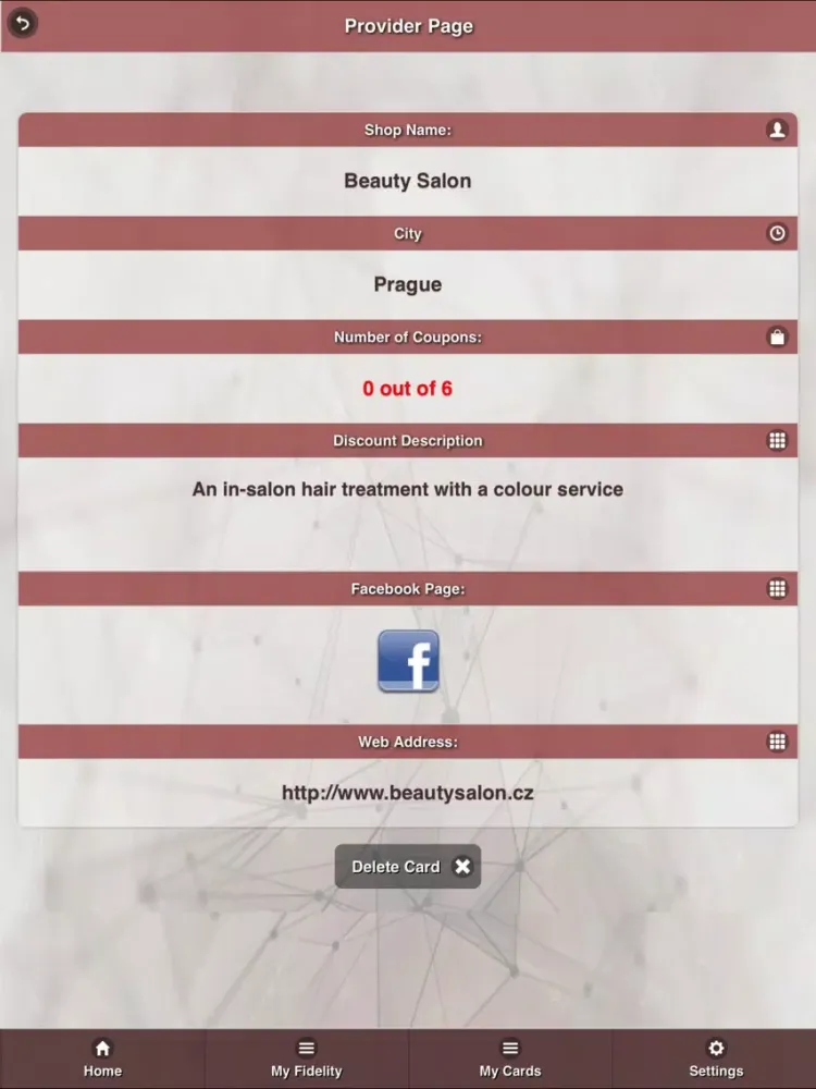 Fidelity Card - Client iPad  سکرین شاٹس