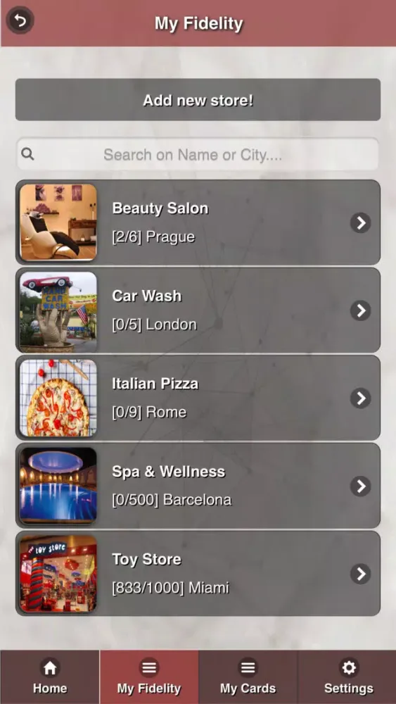 Fidelity Card - Client سکرین شاٹس