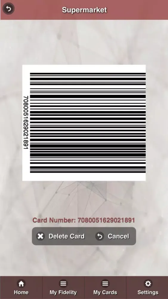 Fidelity Card - Client سکرین شاٹس