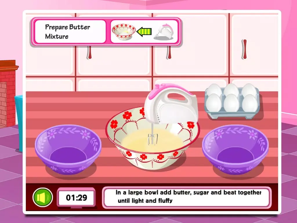 تصاویر kids's cooking cupcake game iPad 