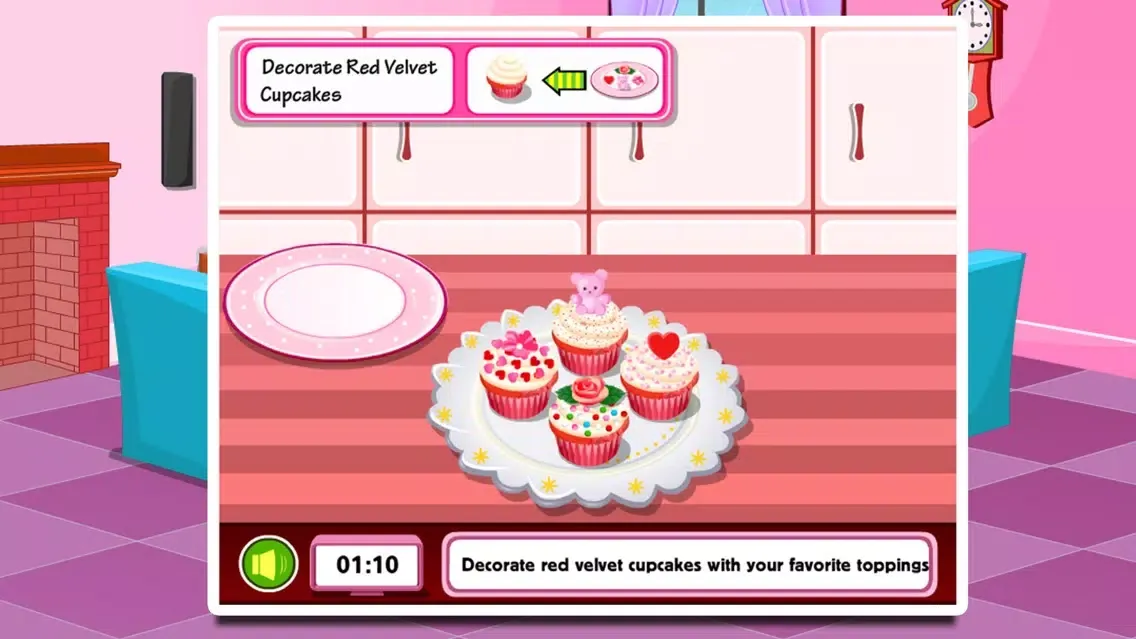تصاویر kids's cooking cupcake game