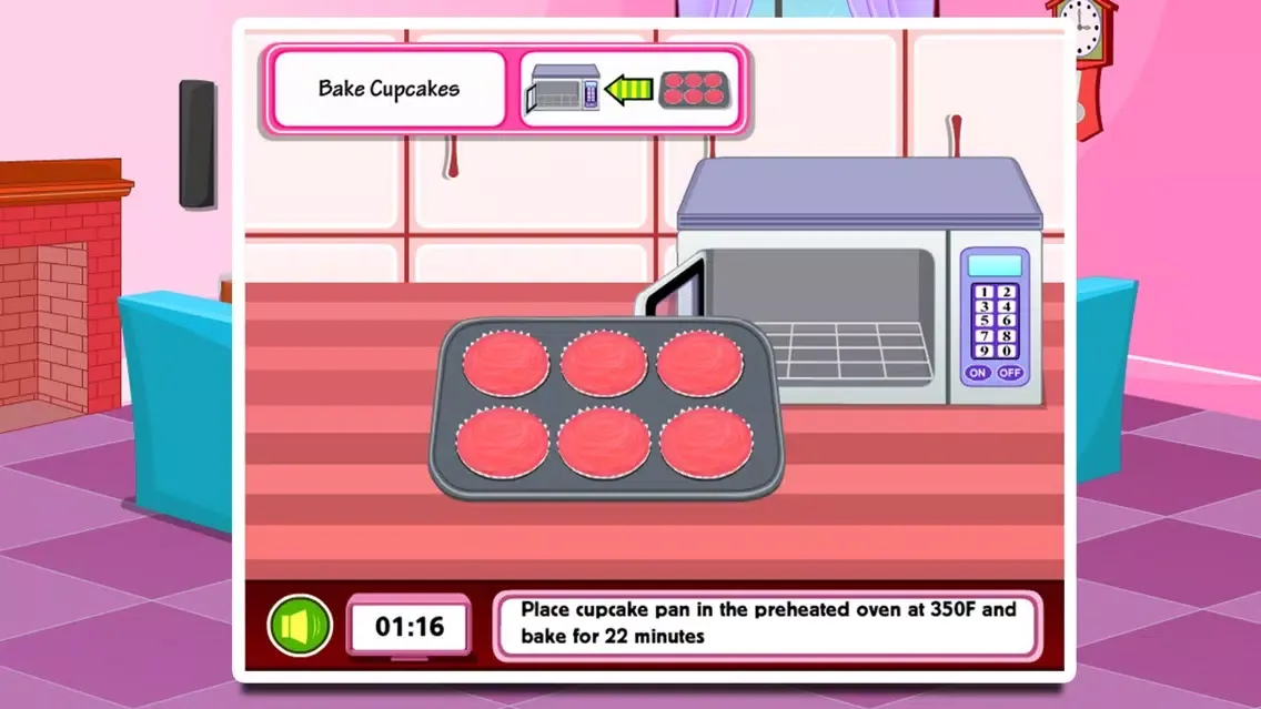 تصاویر kids's cooking cupcake game