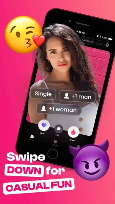 DOWN: The Casual Dating App سکرین شاٹس