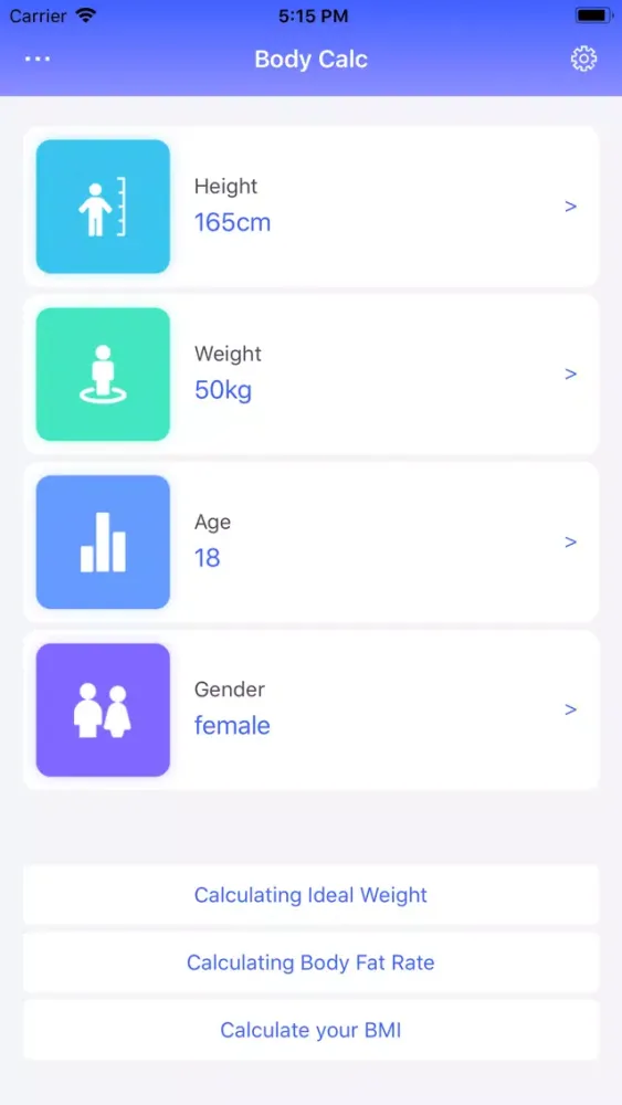 Body Calc - BMI, Weight應用截圖