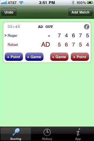 Tennis Tally Screenshots