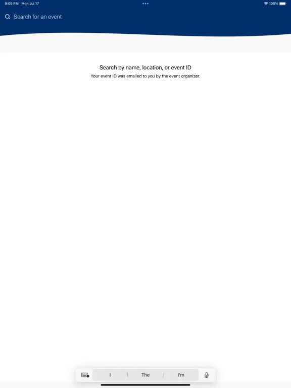 Ảnh chụp màn hình của BWI EXPO iPad 