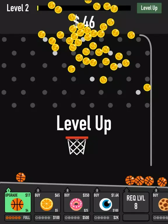 Tangkapan layar Dunk Machine iPad 