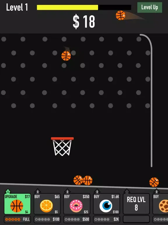 Tangkapan layar Dunk Machine iPad 