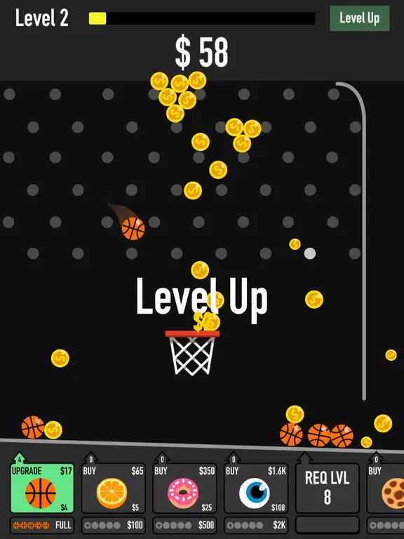 Tangkapan layar Dunk Machine iPad 