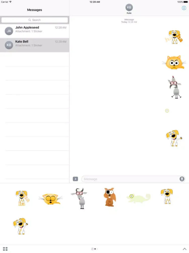 Dookie Dog Stickers iPad 應用截圖