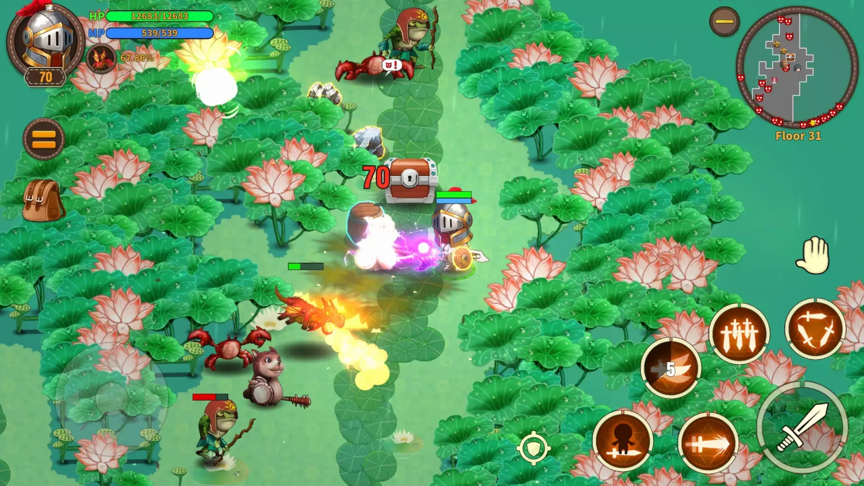 Ảnh chụp màn hình của Mushroom Knight