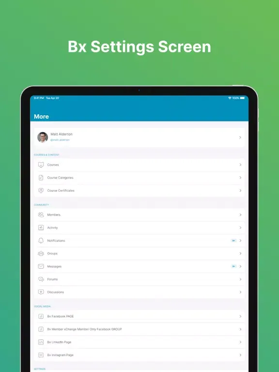 Bx Member xChange iPad  स्क्रीनशॉट
