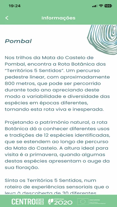 Capturas de tela do Territórios 5 Sentidos
