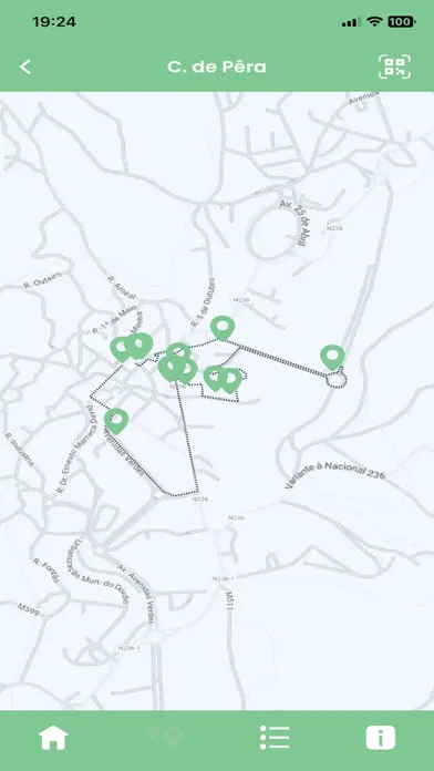 Capturas de tela do Territórios 5 Sentidos