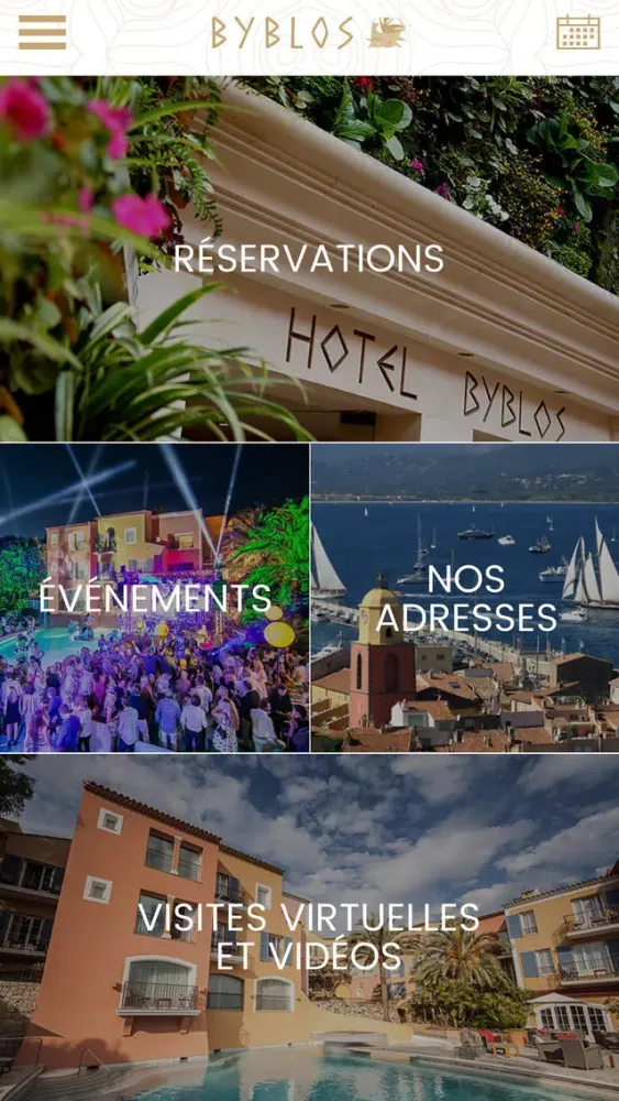 Capturas de tela do Hôtel Byblos - Palace Saint-Tropez