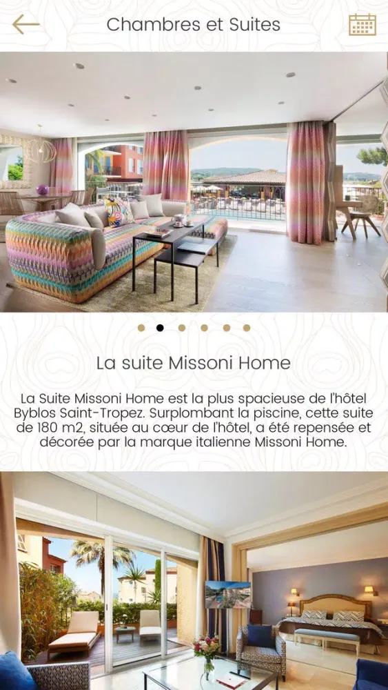 Capturas de tela do Hôtel Byblos - Palace Saint-Tropez