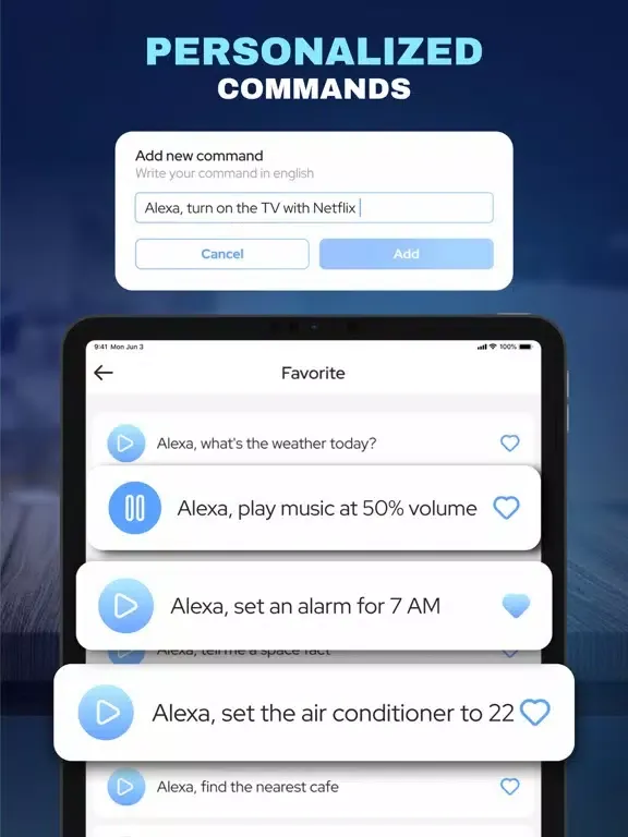 Alexa - Smart Voice Commands iPad  Screenshots