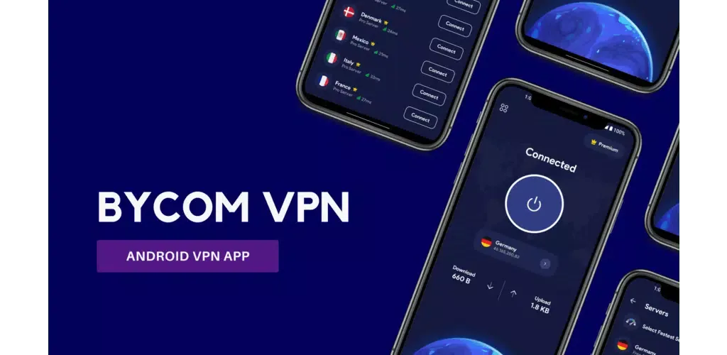 Capturas de tela do BYCOM VPN