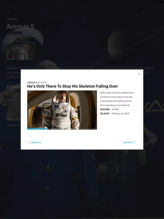 Скриншоты HBO FYC iPad 