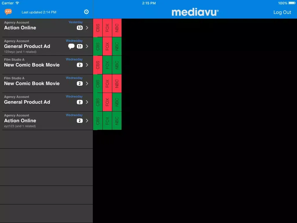 Captures d'écran de MediaVu iPad 