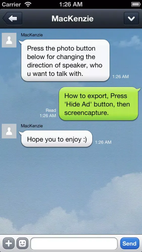 FabriChat - Fabricate Messenger スクリーンショット