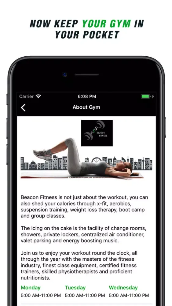 Beacon Fitness应用截图