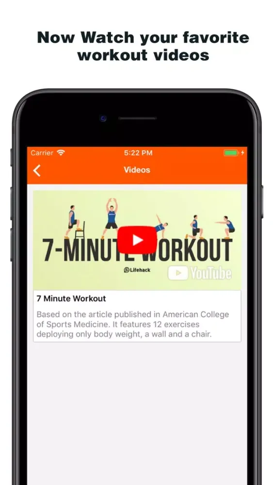 Ảnh chụp màn hình của Infiniti Fitness