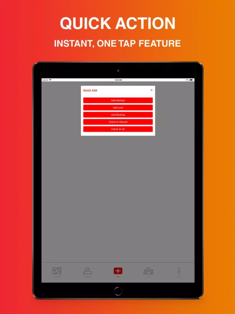 Ảnh chụp màn hình của BYG Pulse: Gym & Studio CRM iPad 