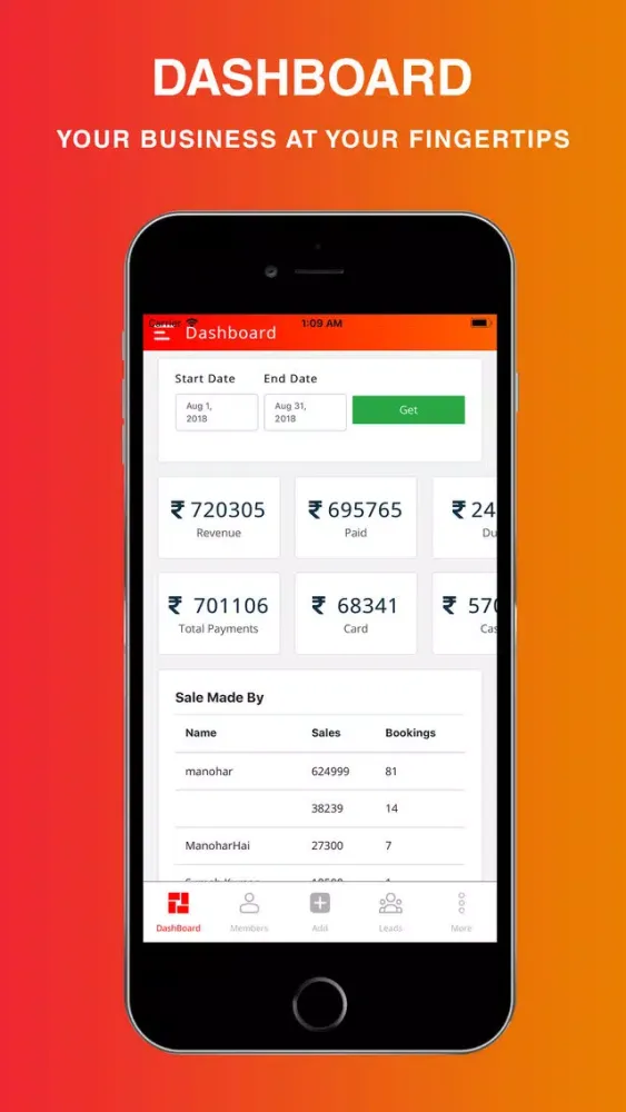 Ảnh chụp màn hình của BYG Pulse: Gym & Studio CRM
