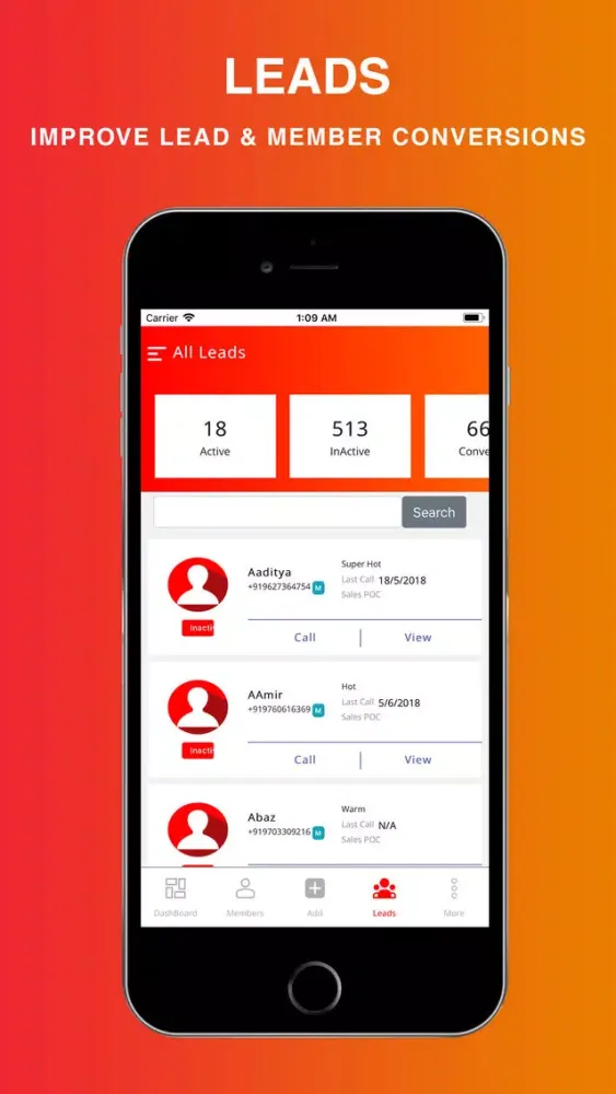 Ảnh chụp màn hình của BYG Pulse: Gym & Studio CRM