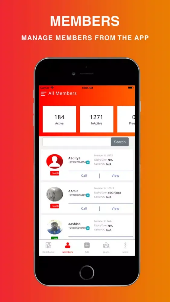 Ảnh chụp màn hình của BYG Pulse: Gym & Studio CRM