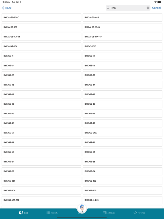 BYK Additive Guide iPad  Screenshots