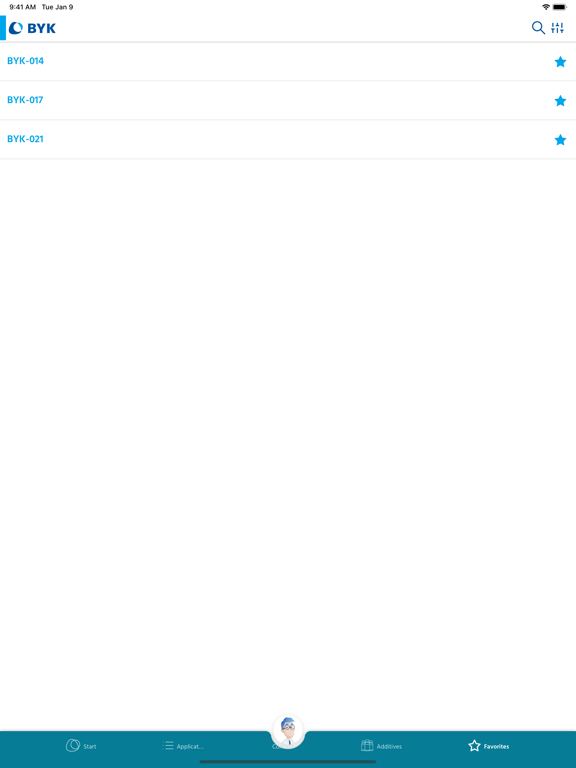 BYK Additive Guide iPad  Screenshots