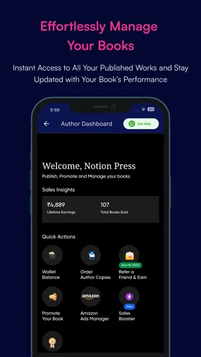 ภาพหน้าจอของ Notion Press