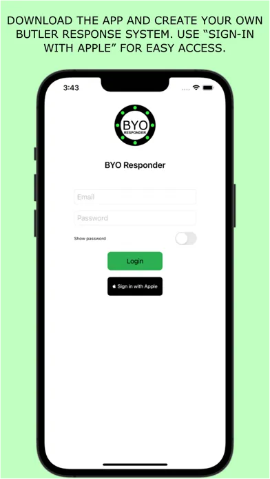 BYO Responder スクリーンショット