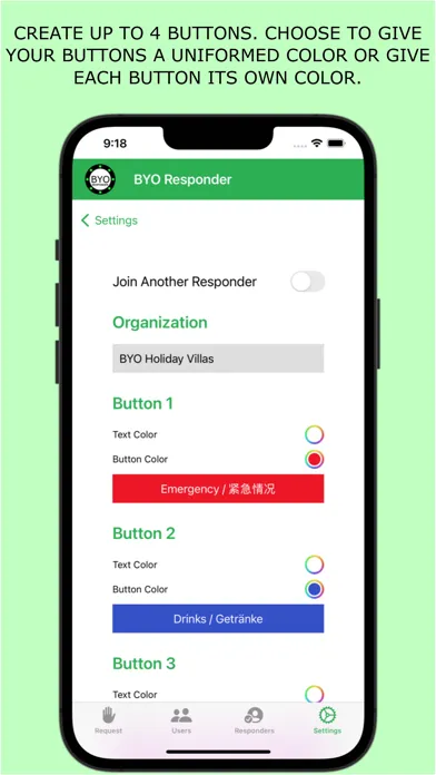 BYO Responder スクリーンショット