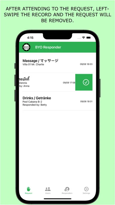 BYO Responder スクリーンショット