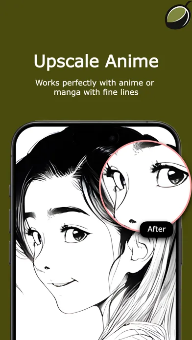OLVE: AI Photo & Anime Upscale应用截图