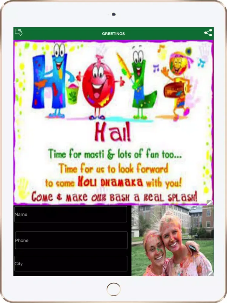 Captures d'écran de Free Greeting Cards For iPhone/iPad iPad 