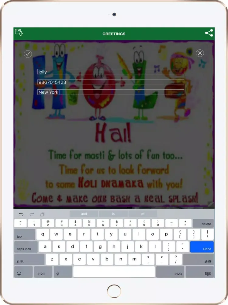 Captures d'écran de Free Greeting Cards For iPhone/iPad iPad 