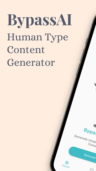 Ảnh chụp màn hình của BypassAI: Human Text Generator